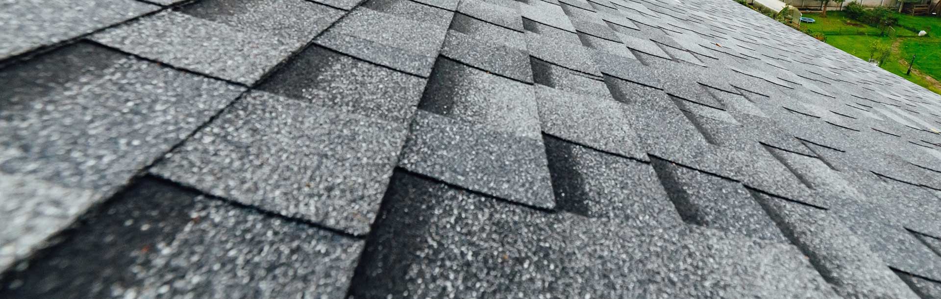 Black grey roof shingles