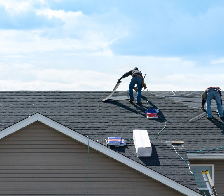 Mobile service parent roof installation